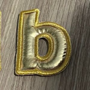 Gold Puffy Patch ‘B’ - NEW - stoney clover lane